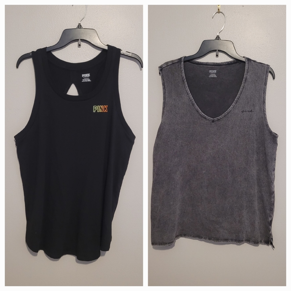 Set of 2 PINK Tanks